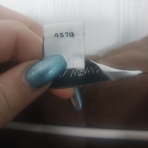 August Max Woman faux suede button up 1970s top - Picture 3 of 15